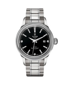 Tudor Automatic Black Dial with Diamond Ladies Watch M12100-0004