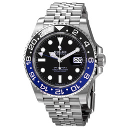 Pre-owned Rolex Gmt-Master Ii GMT Black Dial Mens Watch m126710blnr-0002