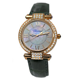 Pre-owned Chopard Imperiale Quartz Diamond White Dial Ladies Watch (384238-5003)