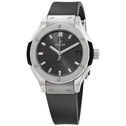 Hublot Classic Fusion Quartz Grey Dial Ladies Watch 581.nx.7071.rx