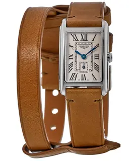 Longines DolceVita X YVY Silver Dial Leather Strap Women's Watch l5.255.4.71.b
