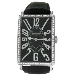 Pre-owned Roger Dubuis Horloger Genevois Automatic Diamond Black Dial Unisex Watch 0204419601923
