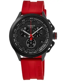 Tissot T-Race Cycling Vuelta 2023 Edition Black Dial Rubber Strap Men's Watch t135.417.37.051.04