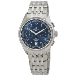 Breitling Premier B01 Chronograph 42 Automatic Chronometer Blue Dial Unisex Watch AB0145171C1A1