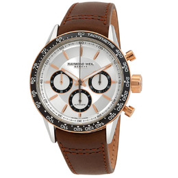 Raymond Weil 7741-S51-65021 Freelancer Chronograph Automatic Mens Silver Dial Watch