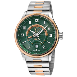 Gevril Giromondo GV2 Quartz Green Dial Mens Watch (Article: 42304B)