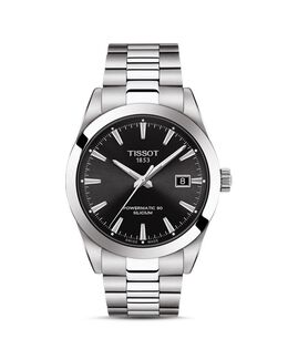 Часы Tissot Gentleman Powermatic 80, 40 мм 3609291 | black/silver