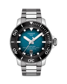 Профессиональные часы Tissot Seastar 2000, 46 мм 4082369 | aqua/silver