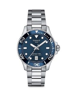 Часы Tissot Seastar 1000, 36 мм, синий 4303908 | blue/silver