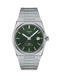 Часы Tissot PRX Powermatic 80, 40 мм, зеленый 4410625 | green/silver