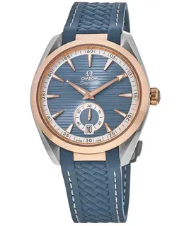 Omega Seamaster Aqua Terra 150m Co-Axial Master Chronograph Blue Dial Rubber Strap - Model 220.22.41.21.03.001
