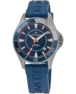 Hamilton Khaki Navy Scuba Auto Syroco Men's Watch H82385340 Blue Dial Rubber Strap
