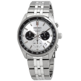 Seiko Chronograph Quartz White Dial Mens Watch ssb425p1