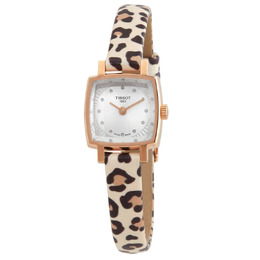 Tissot T-Lady Quartz Diamond Silver Dial Ladies Watch