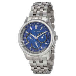 Citizen Calendrier Eco-Drive World Time Dark Blue Dial Mens Watch BU2021-51L