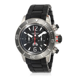 Pre-owned Jaeger LeCoultre Master Compressor Chronograph Automatic Day-Night Black Dial Mens Watch Q178T677