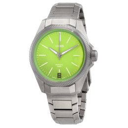 Oris ProPilot x Kermit Automatic Green Dial Mens Watch 0140077787115set Swiss Made Calibre 400