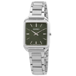 Seiko Essentials Quartz Green Dial Ladies Watch swr075p1
