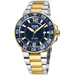 Gevril Riverside Automatic Blue Dial Mens Watch 46700