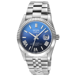 Gevril West Village Fusion Elite Automatic Blue Dial Mens Watch 48963B