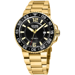 Gevril Riverside Automatic Black Dial Mens Watch 46705