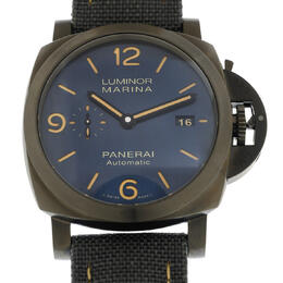 Panerai Luminor Hand Wind Blue Dial Mens Watch pam01021