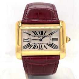 Pre-owned Cartier Divan White Dial Ladies Watch w6300856
