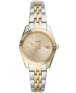Женские мини-часы Scarlette с двухцветным браслетом, 32 мм Fossil 11492896 | two tone