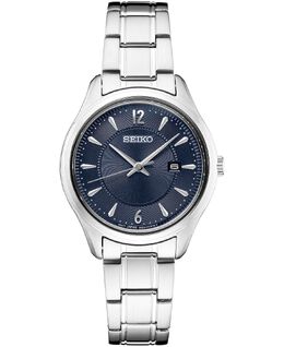 Женские часы Essential с браслетом из нержавеющей стали, 30 мм Seiko, синий 11971016 | blue