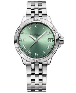 Женские швейцарские часы Tango Classic с браслетом из нержавеющей стали, 30 мм Raymond Weil, зеленый 14390464 | green