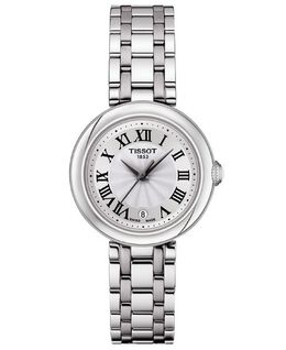 Женские швейцарские часы Bellissima с браслетом из нержавеющей стали, 26 мм Tissot, белый 12091540 | white