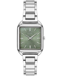 Женские часы Essentials из нержавеющей стали с браслетом 26 мм Seiko, зеленый 14684811 | green