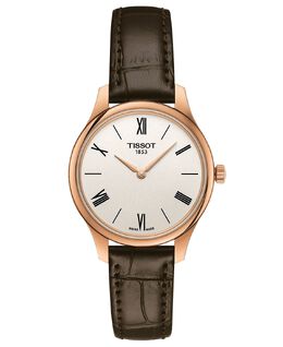 Женские часы Swiss Tradition 5.5 Lady с коричневым кожаным ремешком, 31 мм Tissot, серебро 15018241 | silver