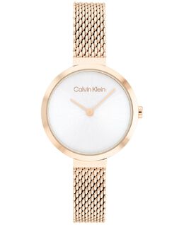 Часы-браслет с золотистым сетчатым узором «Гвоздика», 28 мм Calvin Klein 13756260 | carnation gold