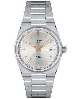 Часы-унисекс PRX с серебристым браслетом из нержавеющей стали, 35 мм Tissot, серебро 13779646 | silver