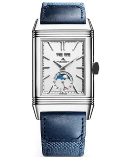 Jaeger LeCoultre Reverso Tribute | Silver Dial & Blue Calfskin Strap | Model 3918420