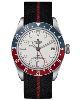 Tudor Black Bay GMT Opaline Dial Fabric Men's Watch - Model M79830RB-0012