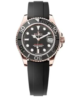 m268655-0017 Rolex Yacht-Master 37 Everose Gold Oysterflex Automatic Chronometer