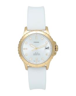 Fossil Watch 50307919nt: Brand Logo, Stainless Steel Case, Silicone Strap