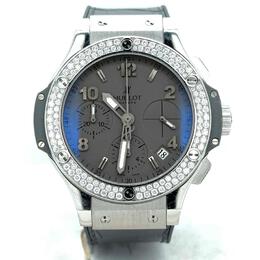 Pre-owned Hublot Earl Grey Chronograph Grey Dial Mens Watch 342.st.5010.lr.1104
