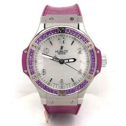 Pre-owned Hublot Big Bang Mother of Pearl Dial Unisex Watch 361.sv.6010.lr.1905
