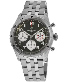 Breitling Classic Avi Chronograph 42 Curtiss Warhawk Green Dial Steel Men's Watch Model A233802A1L1A1 (New)