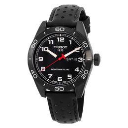 Tissot PRS 516 Mens Automatic Black Dial PVD Stainless Steel Case Watch T1314303605200