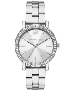 Женские часы Corey из серебристого сплава с тремя стрелками, 38 мм Michael Kors, серебро 15671196 | silver