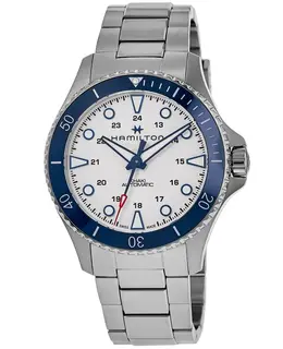 Brand New Authentic Hamilton Khaki Navy Scuba Auto White Dial Steel Men's Watch H82505150
