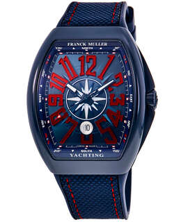 Franck Muller Vanguard Yachting Ceramic Multicolor Dial Men's Watch, Model V 45 SCDT