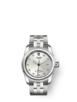 Tudor Glamour Date 51000-0002 - Silver Dial, Automatic Movement with Diamonds