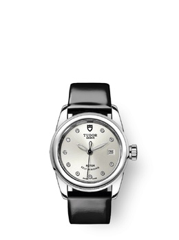 Tudor Glamour Date Automatic Diamond Silver Dial Ladies Watch M51000-0019