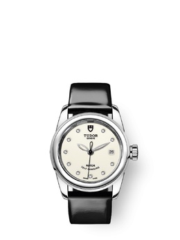 Tudor Glamour Date Ladies Watch M51000-0030 Automatic Silver-tone