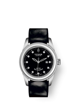 Tudor Glamour Date Automatic Diamond Black Dial Ladies Watch M53000-0045